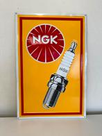 NGK Bougies reclamebord, Verzamelen, Merken en Reclamevoorwerpen, Reclamebord, Gebruikt, Ophalen of Verzenden