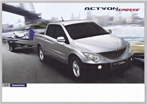 Brochure SsangYong Actyon Sports 04-2007 DUITSLAND, Boeken, Auto's | Folders en Tijdschriften, Zo goed als nieuw, Overige merken