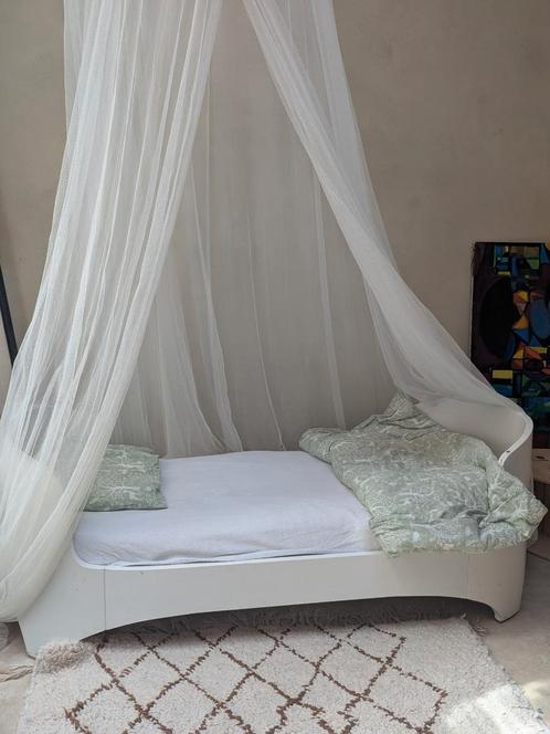 Leander wit meegroeibed, Kinderen en Baby's, Kinderkamer | Bedden, Gebruikt, Matras, Ophalen