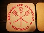 oud bierviltje BROUWERIJ DER TRAPPISTEN WESTMALLE, Verzamelen, Ophalen of Verzenden, Zo goed als nieuw, Viltje(s), Overige merken