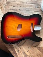 Telecaster body” 3 Tone sunburst” Elzen” new, Verzenden