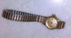 horloge dames vintage zilver en goud '50 Verdal, Comme neuf, Or, Or, Montre-bracelet