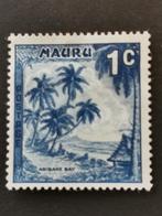 Nauru 1966 - cocospalmen in de baai van Anibare, Ophalen of Verzenden, Gestempeld
