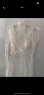 Robe de mariée longue, Ophalen, Wit, Zo goed als nieuw, Trouwjurk