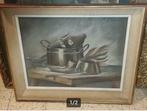 Pastel nature morte signe f claessens 1954, Antiek en Kunst, Ophalen of Verzenden
