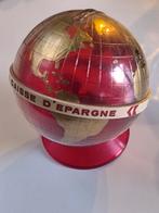 Retro spaarpot, wereldbol, Ophalen of Verzenden, Kunststof