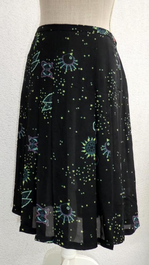 Zeer mooie rok van 100% zijde T38-40, Kleding | Dames, Rokken, Nieuw, Maat 38/40 (M), Zwart, Ophalen of Verzenden