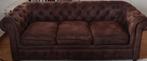 Chesterfield Suèdine Bruin 3+2+1 zits, Ophalen, Gebruikt
