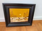 Schilderij landschap op doek, Ophalen