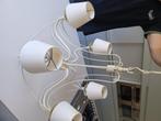 3 Lusters, crèmekleurig. 2 van 8 armen en 1 van 6 armen, Ophalen, Gebruikt, Metaal, Landelijk