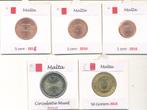 Malta - 2 €uro - 50 cent - 5 - 2 - 1 cent, Verzenden, Malta, 2 euro, Setje