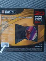 Emtec 20 lege cd doosjes zwart, Computers en Software, Beschrijfbare discs, Nieuw, Cd, Verzenden