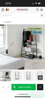 Séchoir , tringle à vêtement , porte manteau_ Brabantia, Maison & Meubles, Avec espace de penderie, Noir et bois, Enlèvement, Utilisé