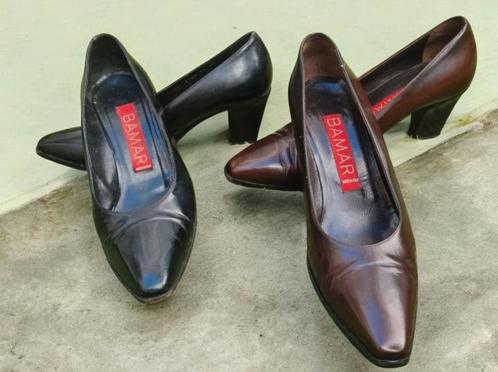 ✨️BAMAR Zwarte en Bruine Pumps - Maat 38✨️, Kleding | Dames, Schoenen, Gedragen, Pumps, Bruin, Ophalen of Verzenden