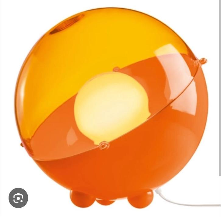 Schitterende oranje design tafellamp van het merk KOZIOL., Huis en Inrichting, Lampen | Tafellampen, Gebruikt, Ophalen