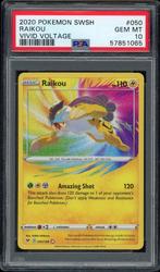 Raikou [Étonnamment rare] PSA 10 - 50/185 - Vivid Voltage 20, Hobby & Loisirs créatifs, Jeux de cartes à collectionner | Pokémon