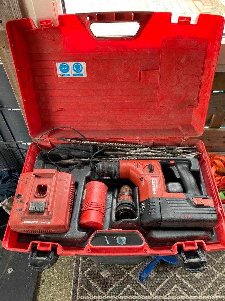 HILTI TE 6-A Klop/boormachine in goede staat met div boren.., Doe-het-zelf en Bouw, Gereedschap | Boormachines, Zo goed als nieuw