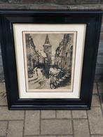 eau forte signe camille barthelemy, Antiek en Kunst, Kunst | Etsen en Gravures, Ophalen of Verzenden