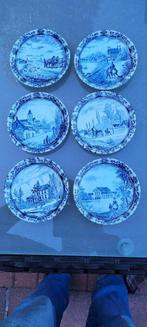 6 kleine decoratieve boch bordjes (1iv273), Ophalen of Verzenden