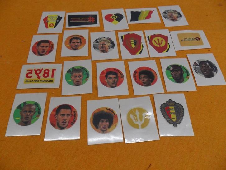 22 Panini Belgische Rode Duivels-tatoeages van Carrefour., Verzamelen, Supermarktacties, Overige supermarkten, Ophalen of Verzenden