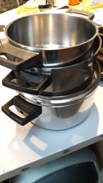 kookpotten Demeyere en ovenschalen Pyrex, Ophalen, Gebruikt, Inox, Overige typen