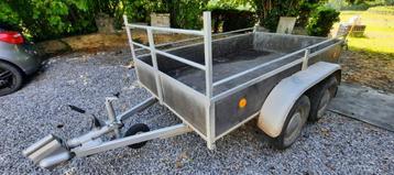 Vend remorque double essieux 2 tonnes, Autos : Divers, Remorques, Enlèvement, Utilisé