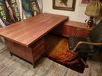 vintage teak bureau + sideboard Planmöbel designer, Comme neuf, Enlèvement ou Envoi, Bureau
