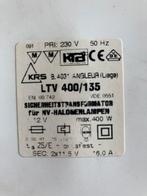 Witte halogeentransformators 400VA in 230V uit 11,5 V 3 stuk, Comme neuf, Enlèvement ou Envoi