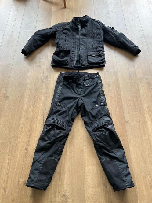 All season motorjas + motorbroek heren - large 52 - zwart, Motoren, Kleding | Motorkleding, Jas | textiel, Heren, Nieuw zonder kaartje