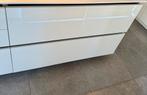 Meuble de cuisine blanc laqué 120 cm 2 tiroirs annee 2020, Moins de 100 cm, Comme neuf, 100 à 150 cm, Enlèvement