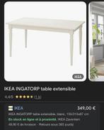 Table allongeable blanche IKEA, Maison & Meubles, Tables | Tables à manger, Enlèvement, Comme neuf