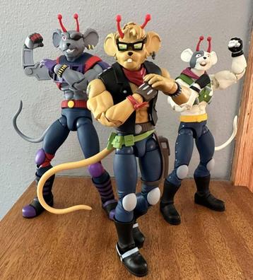MIKER MICE 3x | FIGURINES D'ACTION FROM MARS - THROTTLE-MODO, Enlèvement ou Envoi, Neuf