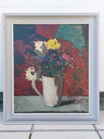 Floris JESPERS Antwerpen ( 1889-1965 ) Vaas met bloemen