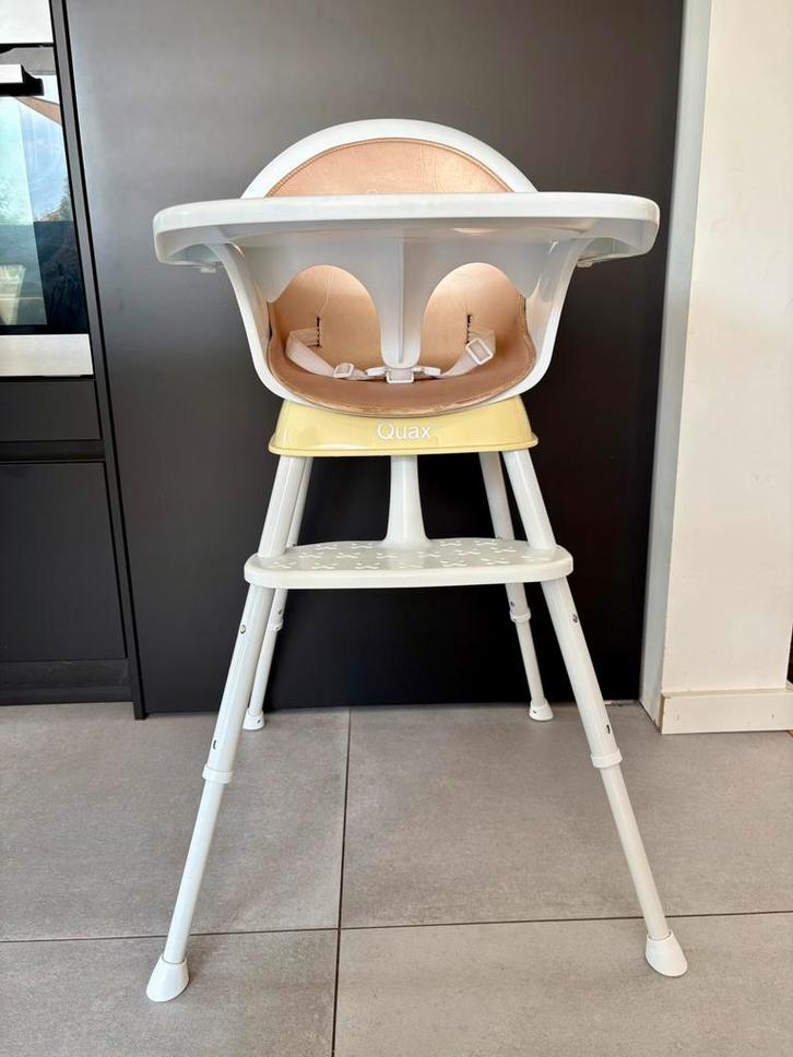 Eetstoel Quax, Kinderen en Baby's, Kinderstoelen, Gebruikt, Meegroeistoel, Afneembaar eetblad, Gordel(s), Ophalen