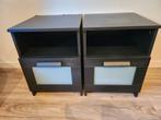 2 nachtkastjes Ikea Brimnes, Huis en Inrichting, Slaapkamer | Nachtkastjes, Ophalen, Gebruikt