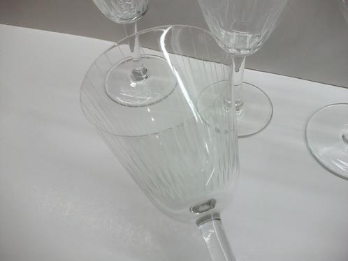 Fifties kristallen glazen Verreries de Boussu, Antiek en Kunst, Antiek | Glaswerk en Kristal, Ophalen of Verzenden