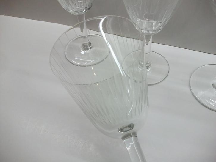 Fifties kristallen glazen Verreries de Boussu, Antiek en Kunst, Antiek | Glaswerk en Kristal, Ophalen of Verzenden