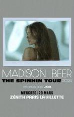 Madison Beer Paris Zenith concert met 2 zitplaatsen op 20/03, Maart