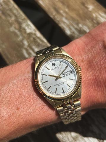 Elegant Jemis Quartz Herenhorloge – Datejust Stijl – 34Mm beschikbaar voor biedingen