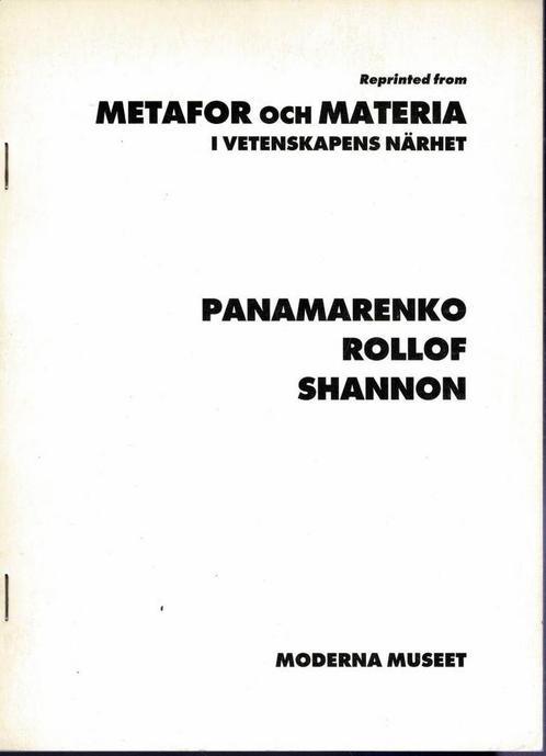 Panamarenko, Rollof, Shannon - Moderna Museet, 1992, Boeken, Kunst en Cultuur | Beeldend, Gelezen, Ophalen of Verzenden