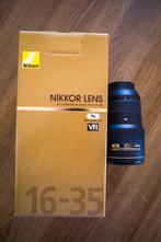 Nikon nikkor 16-35 vr f4, TV, Hi-fi & Vidéo, Photo | Lentilles & Objectifs, Comme neuf, Enlèvement