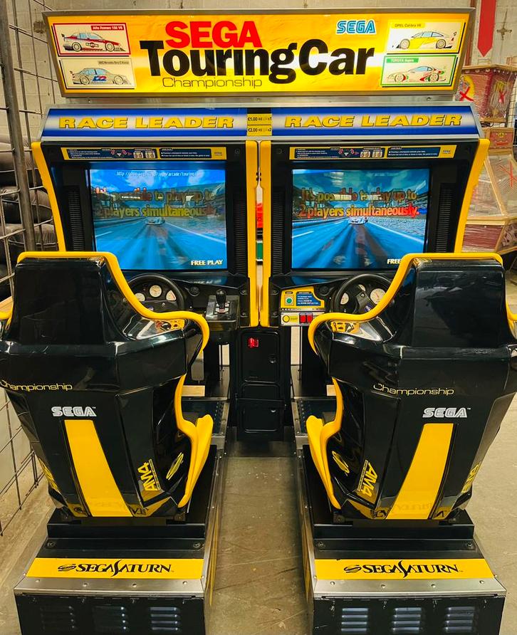 SEGA Touring Car Championship — Dubbele racekast - Arcade, Verzamelen, Automaten | Overige, Zo goed als nieuw, Ophalen