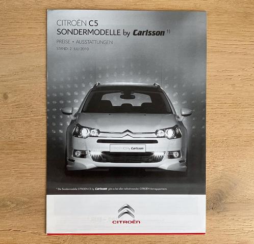 Citroën C5 by Carlsson prijslijst DE juli 2010, Livres, Autos | Brochures & Magazines, Comme neuf, Citroën, Enlèvement ou Envoi