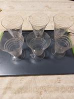 6 mooie oude glazen, Glas, Ophalen of Verzenden, Zo goed als nieuw