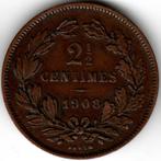 Luxembourg : 2 1/2 Centimes 1908 KM #21 Réf 14575, Timbres & Monnaies, Monnaies | Europe | Monnaies non-euro, Enlèvement ou Envoi