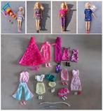 Lot: Barbie spullen (4 poppen + diverse kleedjes), Ophalen, Zo goed als nieuw, Barbie