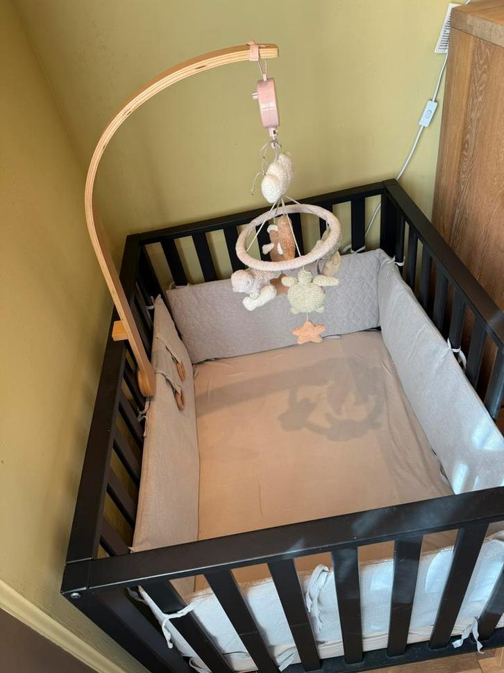 Park pericles malmo zwart, Kinderen en Baby's, Babyparken, Zo goed als nieuw, Rechthoekig, In hoogte verstelbaar, Boxkleed, Ophalen