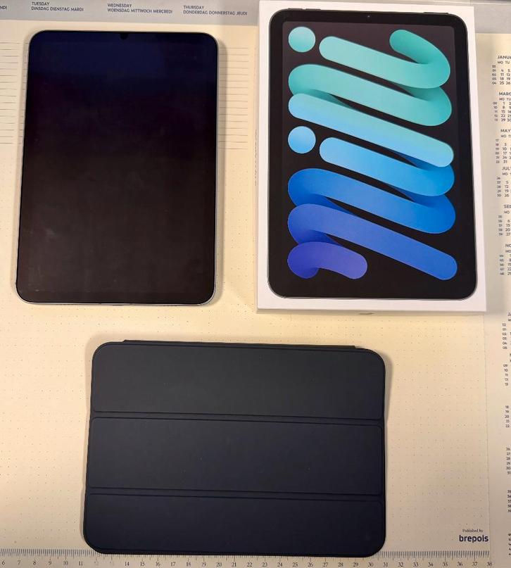 iPad mini 5G 128 Gb (versie 2024), smart folio, paperlike, Computers en Software, Apple iPads, Zo goed als nieuw, Apple iPad Mini