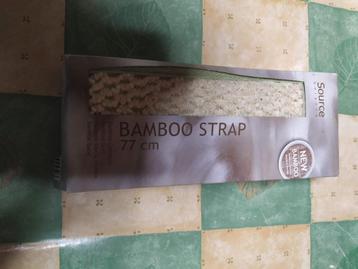 bamboo scrub spons massage band 77cm nieuw    beschikbaar voor biedingen