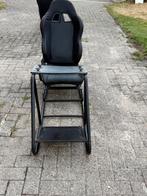 Racestoel voor stuur., Huis en Inrichting, Ophalen, Gebruikt, Zwart, Leer